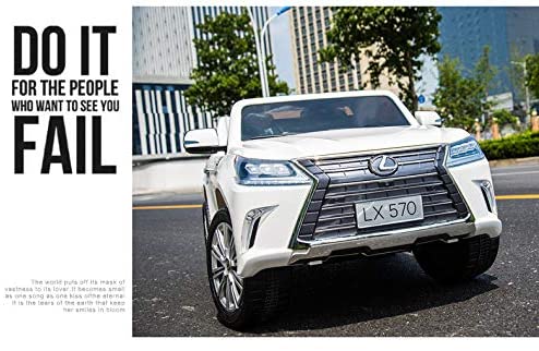 Luxury 4x4 Edition 2 Seats Lexus LX570 2X12V Kids Ride on Car, Battery Powered Toy with Doors, Music, Lights,Rubber Wheels, Leather Seat, Remote
