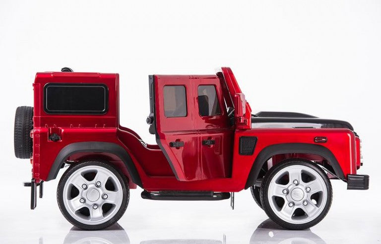 LAND ROVER DEFENDER RIDE ON CAR RED-BURGUNDY PAINTED