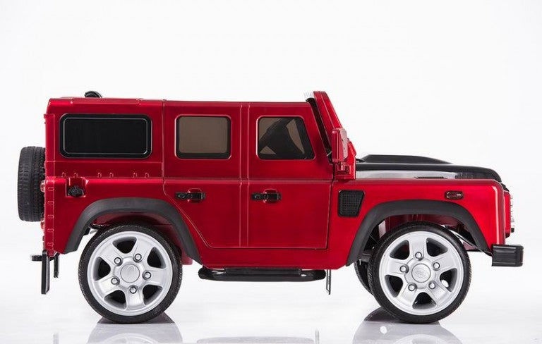 LAND ROVER DEFENDER RIDE ON CAR RED-BURGUNDY PAINTED