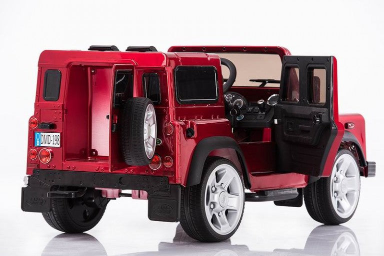 LAND ROVER DEFENDER RIDE ON CAR RED-BURGUNDY PAINTED
