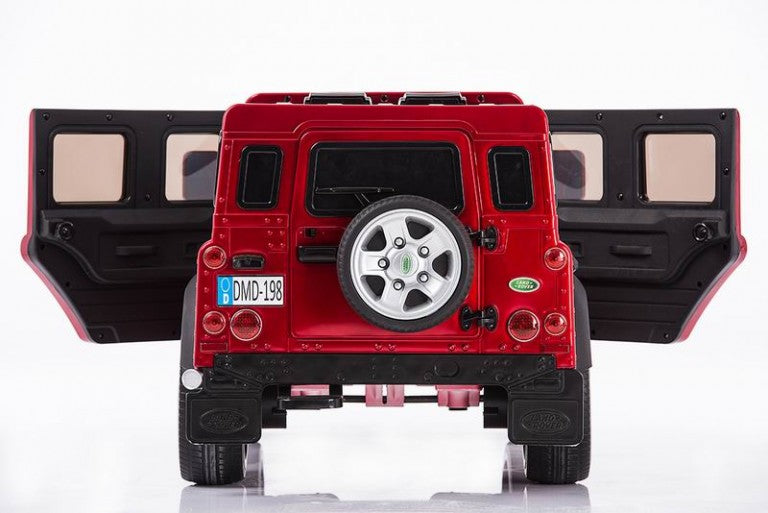 LAND ROVER DEFENDER RIDE ON CAR RED-BURGUNDY PAINTED