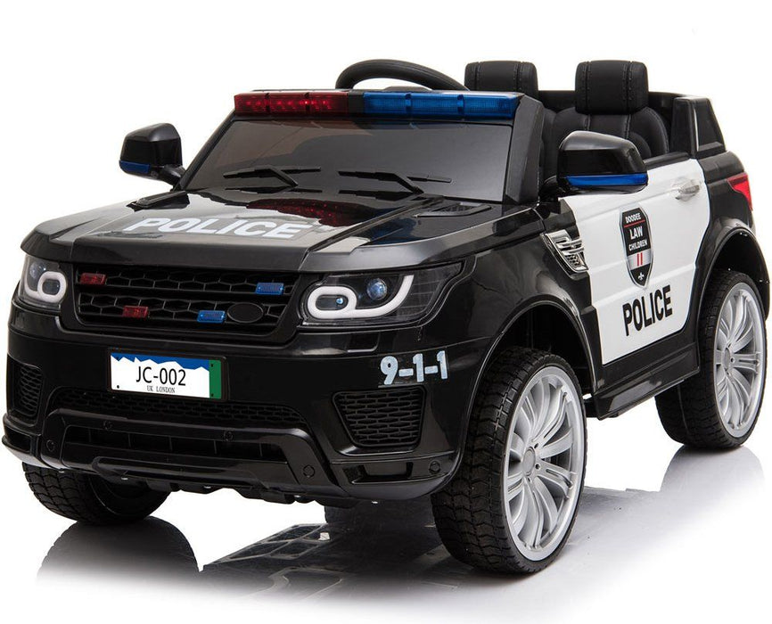 Police Ride On Car - 12v - 2.4ghz RC - Black - Parental Control