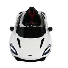 Licensed Metallic Mclaren Kids Car with Bluetooth and Parental Remote 12V | White