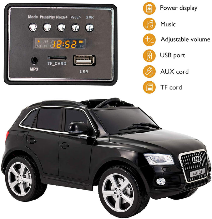 licensed Audi Q512v kids electric ride on car with remote control red 4 wheel Drive