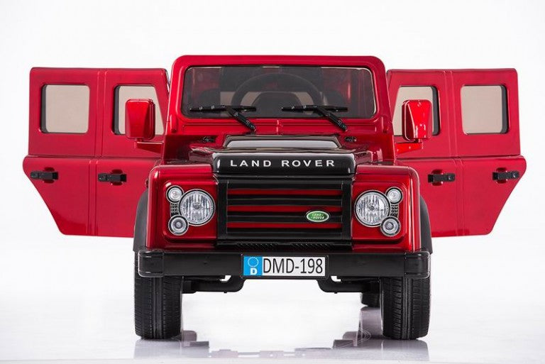 LAND ROVER DEFENDER RIDE ON CAR RED-BURGUNDY PAINTED