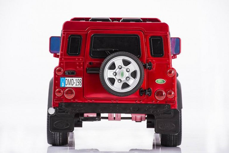 LAND ROVER DEFENDER RIDE ON CAR RED-BURGUNDY PAINTED